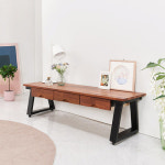 서랍형 멀바우원목좌식테이블 멀티수납 낮은테이블 2인가구 거실용테이블1200 : 요즘가구