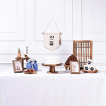 [대여] 강아지 생일상 고양이 생일파티 돌상 애견 돌잔치 용품 세트 전통블루 : 댕데이