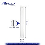 Maccx 20ml 유리 테스트 튜브, Dim.20x150mm, 50팩, 붕규산 소재, TTG020-050 : 스마트마켓허브