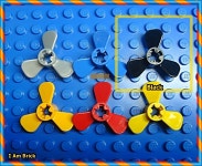 레고 프로펠러 Propeller 3 Blade 3 Diameter with Axle Hole 6041 Black : 아이엠브릭