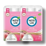 깨끗한나라 허브가든 피오니 프리미엄 3겹 27m 30롤 2팩 : 루나시블 10L