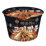 더본 씨유 cu 백종원고기짬뽕컵라면 한박스 16개 : 동명산업