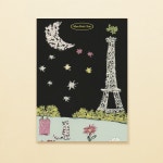 [몽쁘띠샤] 고양이 엽서 - 별과 에펠탑 Eiffel avec des étoiles : 몽쁘띠샤