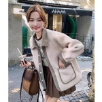 여성 가을겨울 패션 뽀글이 숏 코트 루즈핏 재킷 데일리룩 HCC1114Qb3 : 한국동형 주식회사