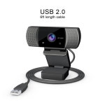 웹캠 스트리밍 카메라, USB 브래킷 조정 자동 초점 리빙 PC 틱톡 유튜브용 마이크 포함, 1080P : 라피나마켓