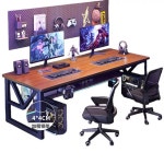 컴퓨터 데스크 2인용 게이밍 책상 인 방 PC방 학생 컴퓨터책상 오피스 : 은하1234