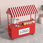 행사장 가판대 진열대 포장마차 매대 행사부스 벼룩시장 야시장 노점 선반 이동식 160x60x190 블루 : 바이인커넥션