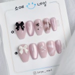 데일리 리본 네일팁 : 소예네일