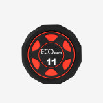 에코스포츠 프리미엄 12각 고무 덤벨 11kg, 1개 : FITECO