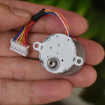 마이크로 기어 스텝퍼 모터 미니 2 상 6 선 기어 감소 스테핑 모터 DIY 에어컨 선풍기 스윙 모터 24BYJ48 DC 12V : 제이케이글로벌스토어