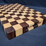 소림우드 엔드그레인도마 블랙우드 원목 수제 양면 나무도마 : 소림우드