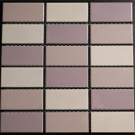 45mmX95mm 직사각형 자기질 타일 J4595-RA-V301 (1장) 주방 욕실 현관 수영장 바닥 벽 유리 거실 화장실 레트로 월드타일 : 월드타일