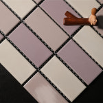 45mmX95mm 직사각형 자기질 타일 J4595-RA-V301 (1장) 주방 욕실 현관 수영장 바닥 벽 유리 거실 화장실 레트로 월드타일 : 월드타일