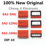 EA2 5NU 12NU 24NU DIP 10 신호 릴레이 1A DPDT L 로트당 5 : 분당플렉스1