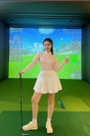 253 골프 신상 여 가을 긴팔 티셔츠 여 스커트 골프 세트 : 바른리치
