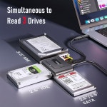 Unitek USB C to SATA IDE 어댑터 - 유니버설용 외장 하드 드라이브 컨버터 키트 2.5 /3.5인치 HDD /SSD 디스크, DVD-ROM /CD-ROM /CD... 