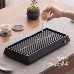 [다도 차 트레이] 예향원 고급 중죽 원목 배수식 티트레이 차판 T-7311 : 예향원