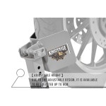 트레일러용 킹게리지 조절식 모터사이클 휠 초크, 헤비 듀티 업프론트 전륜 트레일러 16인치~21인치 : 서초직구드림