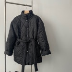 하프패딩 경량패딩 벨티드패딩 : 오렌지마티니