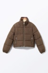 H&M 몽키다크브라운체크리버시블다운재킷 : Joy closet