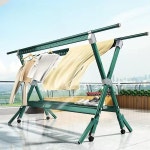 세탁소 이불 건조대 대형 빨래다이 이동식 빨래건조대 접이식 : 꿀독마켓