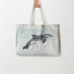 모던 아트 캔버스 에코백 핸드 가방 Series-2203-002-점핑돌고래 : 돌랑