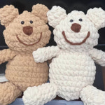 코바늘 손뜨개 인형 DIY 패키지 만들기 곰돌이 키트 손 귀여운 인형만들기 인형뜨기 : Miane
