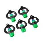 정원 마이크로 급수 스프링클러 수나사 회전 굴절 노즐 농업 농장 온실 관개 도구 1/2 인치 : 직구바라스토어