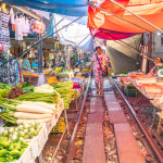 방콕 1일 현지 투어 (담넌사두억수상시장 + 위험한기찻길 + 한국어가이드) : 아시아엔조이