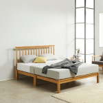 j0090 Ento 서클 퀸사이즈 평상형 통깔판 침대 Q 원목침대 프레임 : 모어 가구