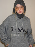 New York Beauty Salon(뉴욕뷰티살롱) | [살롱드욘] 뉴욕 후드 니트_ 그레이 [New York Hood Knit_ Gray] : 살롱드욘