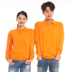 (16color)30수pk(주머니없음)오렌지긴팔티셔츠 단체유니폼 식당 음식점 홀서빙복 : 유니쿡가운