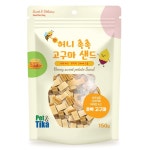 강아지 허니 촉촉 고구마 샌드 저알러지 애견 간식 면역력 증강 자색 고구마, 150g, 1개 : 멍냥이동산