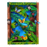 종이 액자 곤충 만들기 초등 미술 키트 학교 미술 아동 만들기 노인 치료 : 나소부