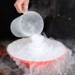 드라이아이스 접시 회접시 플레이팅 화산접시 오마카세 스시 플레이트 레드 화이트 커버 900183 : 새나사리