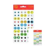 눈모양 견출지 7매 지름12 1개입 유치원 표정스티커 : 성유마켓