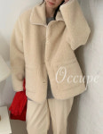 컴히얼 머드 무스탕 자켓 (3col) comehere 퍼자켓 : 오큐페 occupe