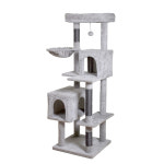 펫모닝 캣타워 고양이 놀이터 CT518, 5단 하우스 라운지 묘편한 보아 : 마리펫몰