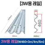 가드레일 3W레일, 노측용/중앙분리대용 : 인천정공