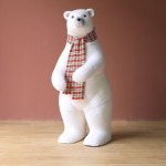 크리스마스 대형 곰 장식 북극곰 인형 카페 조형물 피규어 : 미니미라이프