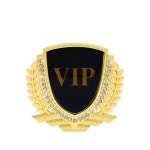 (AWX) 전차 대응 vip 엠블럼 자동차 펜더 용 3d 메탈 스티커 리어 트렁크 배지 데칼 장식 (금, [병행 수입품] : 인터내셔널엑스포트