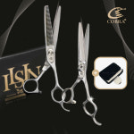 코브라 전문가용 미용가위 2종 세트 1홈 틴닝+컷트가위 14cm(5.5인치) 가위병원 : 뷰티헤어마켓
