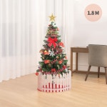 크리스마스 트리 장식 조명 풀세트 1.8M 교회 커피숍 겨울 인테리어 : 호정