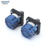 SZW26/LW26 20 20A 660V 64x64/48x48mm 패널 마운트 2 상 8 나사 터미널 노브 셀렉터 캠 로터리 전환 스위치 : 분당플렉스4