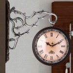 국내산 양면시계 무소음/벽시계 인테리어 엔틱 : 에이치데코