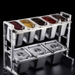 스테인레스 스텐 멀티 냄비 랙 상자  조미료 소스 고층 잼 랙 H8801 : 전자공구