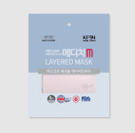 케이마스크 메디치 레이어드 KF94 2D 국내생산 새부리형 마스크 100매(25매입X4개) : 케이 마스크