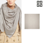 지방시 스카프 남성 여성 로고 울 실크 사각 머플러 목도리 GW1414 J5311 : JADESTORE