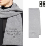 지방시 스카프 남성 여성 로고 울 캐시미어 머플러 목도리 GV351A J5264 : JADESTORE