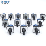 SZW26/LW26 20 20A 660V 64x64/48x48mm 패널 마운트 2 상 8 나사 터미널 노브 셀렉터 캠 로터리 전환 스위치 : 분당플렉스4